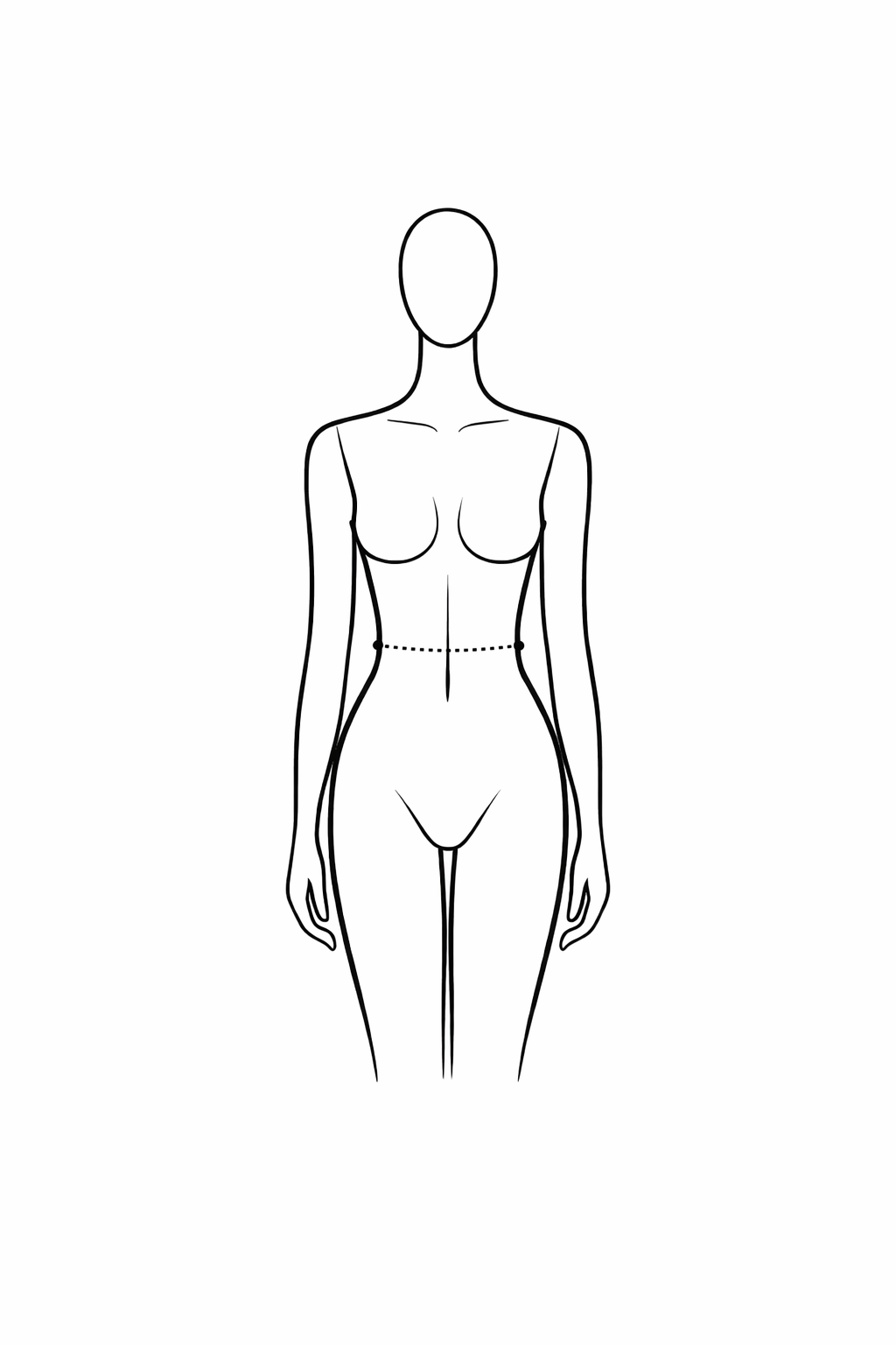 Waist measurement illustration